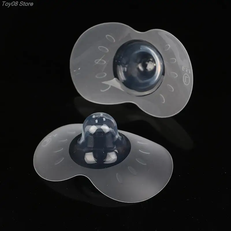 2Pcs S/L/M Silicone Nipple Protectors Feeding Mothers Nipple Shields Protection Cover Breastfeeding With Clear Carrying Case