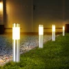 1/2/4 Pack Solar Garden Pathway Lights Outdoor LED Lighting Ground Plug Bollard Light for Patio, Gardens, Pathways,Lawn,Yard 1