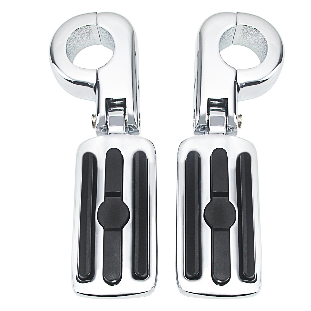 Motorcycle Footrests Highway Foot Pegs Mount Engine Guards For Harley Honda Kawasaki Davidson