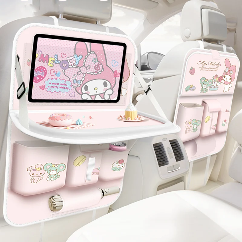 

Sanrio Kawaii Hello Kitty автомобильная сумка для хранения Kuromi My Melody аниме мультфильм водонепроницаемый подвесной органайзер Автомобильный интерьер коробка для хранения