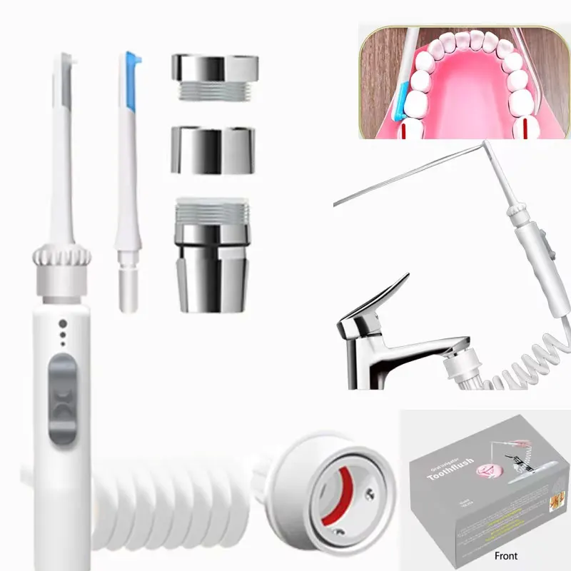 New Water Dental Flosser Faucet Oral Irrigator Floss Dental Irrigator Pick Oral Irrigation Teeth Cleaning Machine