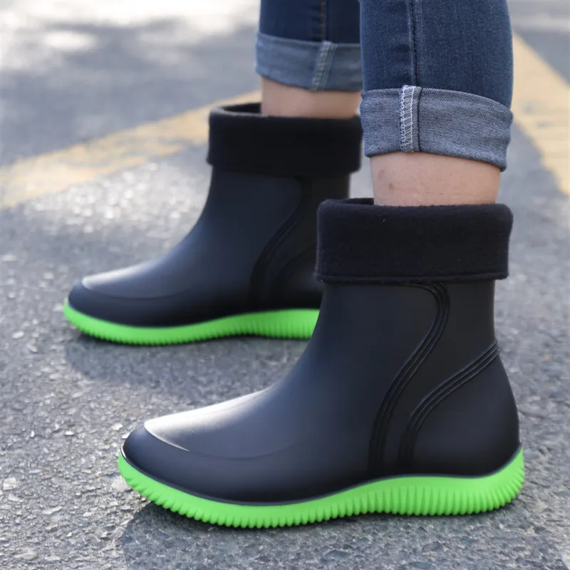 Unisex Rain Boots Waterproof Rubber Shoes Men and Women Work Garden Galoshes Couple Fishing Water Shoes Footwear Bottes De Pluie