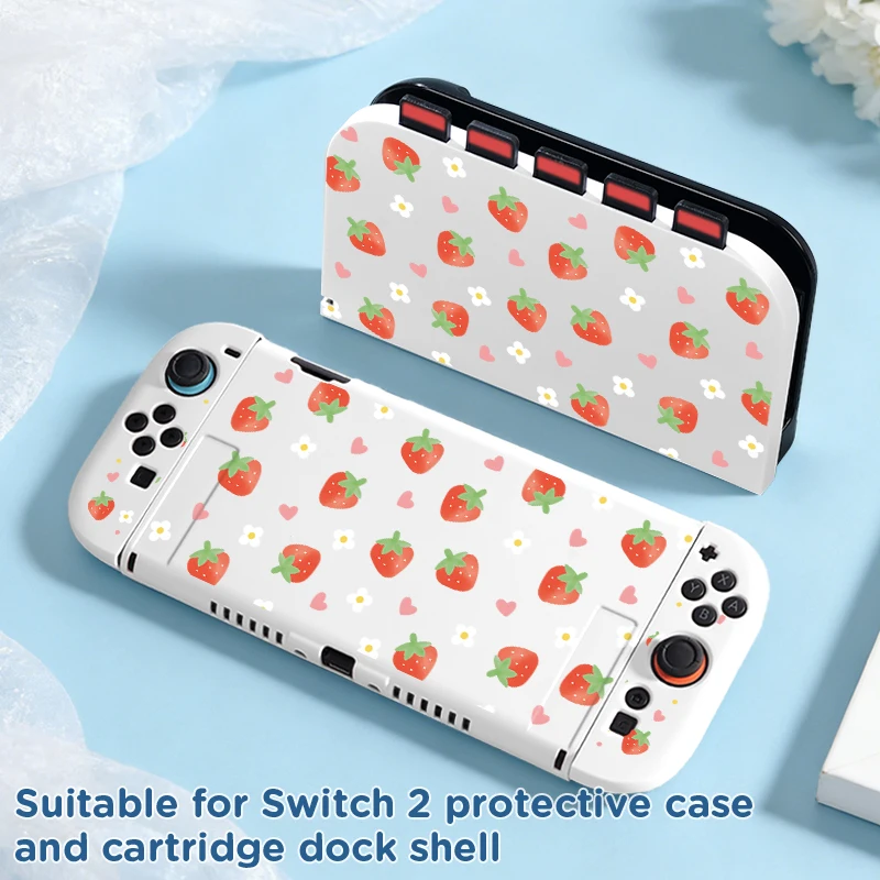 Switch2 Cartridge Dock and Protective Cover Kit - Holds 5 Game Cartridges