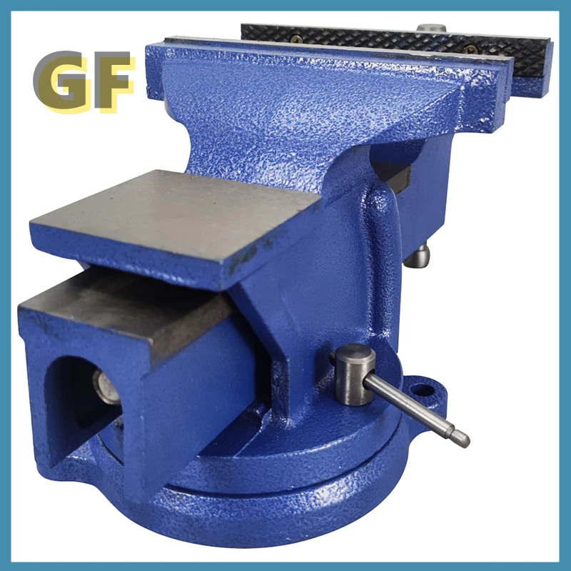 8" Heavy Duty Bench Vise Milling Clamp Grip Household Table Workbench Woodworking Vice Pliers 360 Degree Rotation 2