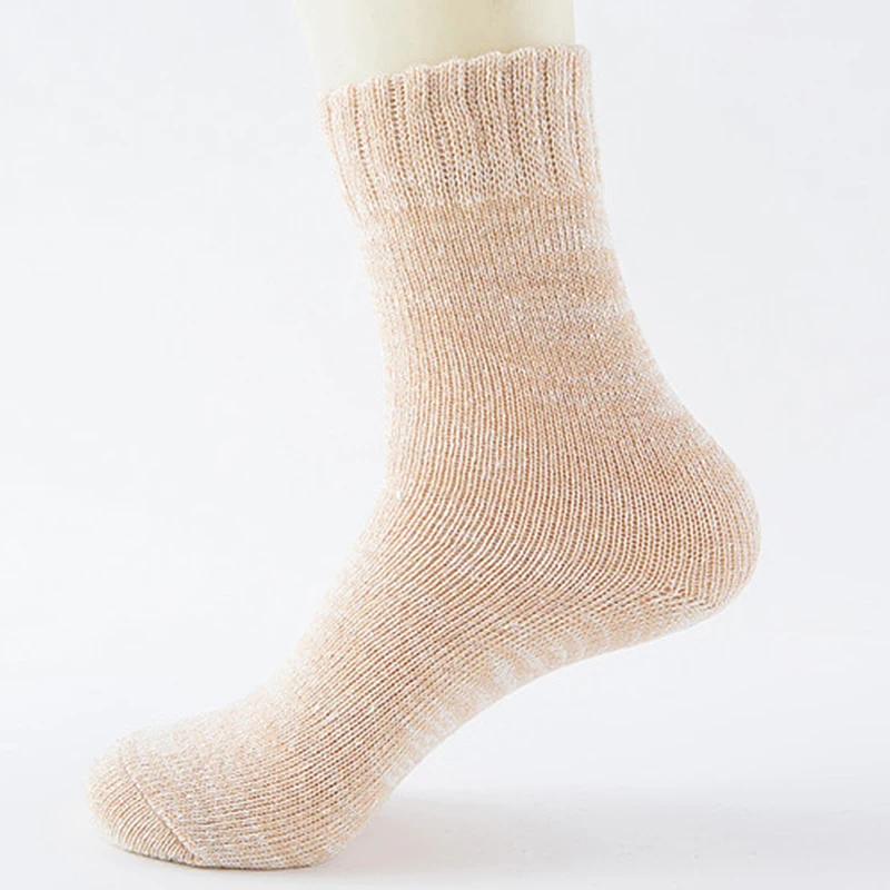 4 páry/sada pánských vlněných bavlněných ponožek se střední trubkou, vtipné vintage prodyšné ponožky pro muže, zimní teplé, zesílené, pro volný čas_voghion.com