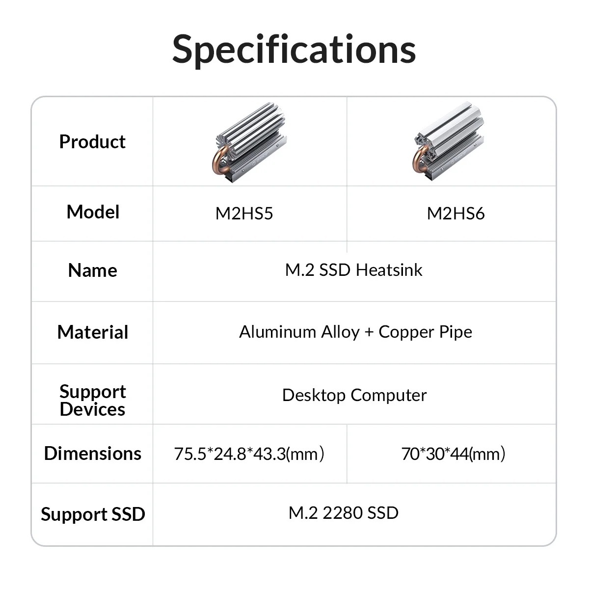 2280 com almofada térmica do silicone para