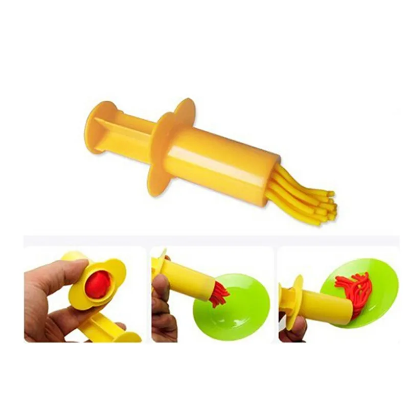 5Pcs/Pack Plasticine Mold Tools Kit Polymer Clay DIY Love Heart Stars Noodles Plasticine Tools Educational Toy For Kid 2