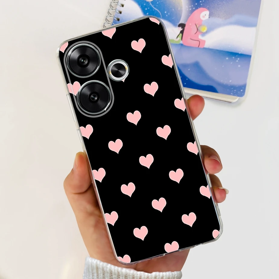 Stylish Painted Soft Silicone Phone Case - 6.79'' Protective Back Cover