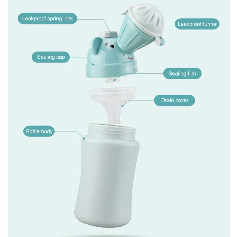 Portable Baby Hygiene Toilet Urinal Boys Girls Pot Outdoor Car Travel Anti-leakage Potty Kids Convenient Toilet Potty Training Urinal Portable Potty Toilet Urinal
