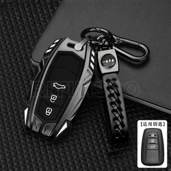 Alloy Car Remote Key Cover Case Shell For Toyota Camry RAV4 Prius CHR C-HR Avalon Corolla Land Cruiser Prado Accessories