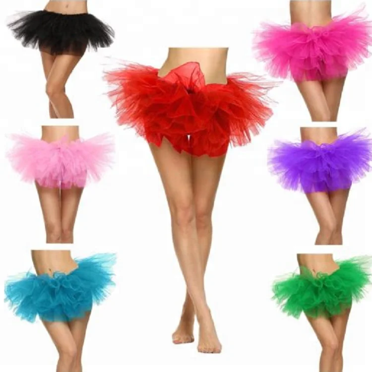 Adult Female Tutu Skirt 5 Layered Tutu Mini Ball Gown Skirt Women Lady's Tulle Princess Party Skirts Sexy Club Short Pettiskirt new baby girls tutu skirt ballerina pettiskirt fluffy children ballet skirts for party dance princess girl tulle clothes xs xl