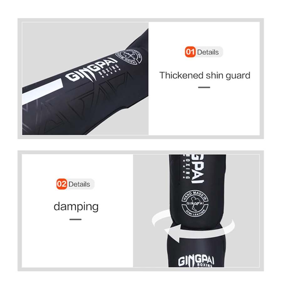 Boxing Shin Guards Ankle Protector MMA Muay Thai Training Leg Warmers Light Kicking Shin Pads One Pair