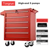YyhcTool BoxHot Selling Black Tool Cabinet Heavy Duty Tool Box Roller Cabinet Professional Metal Garage Cabinet With Tools 4