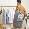 71L Laundry Bag Laundry Basket Room Organizer Backpack with Adjustable Shoulder Straps and Pocket Clothes Hamper 1