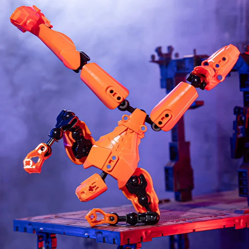 Manichino stampato in 3D Manichino 13 Building Block Warrior Series Giocattoli Action Figures Regali robot Shapeshift mobili multi-snodo - immagine 3