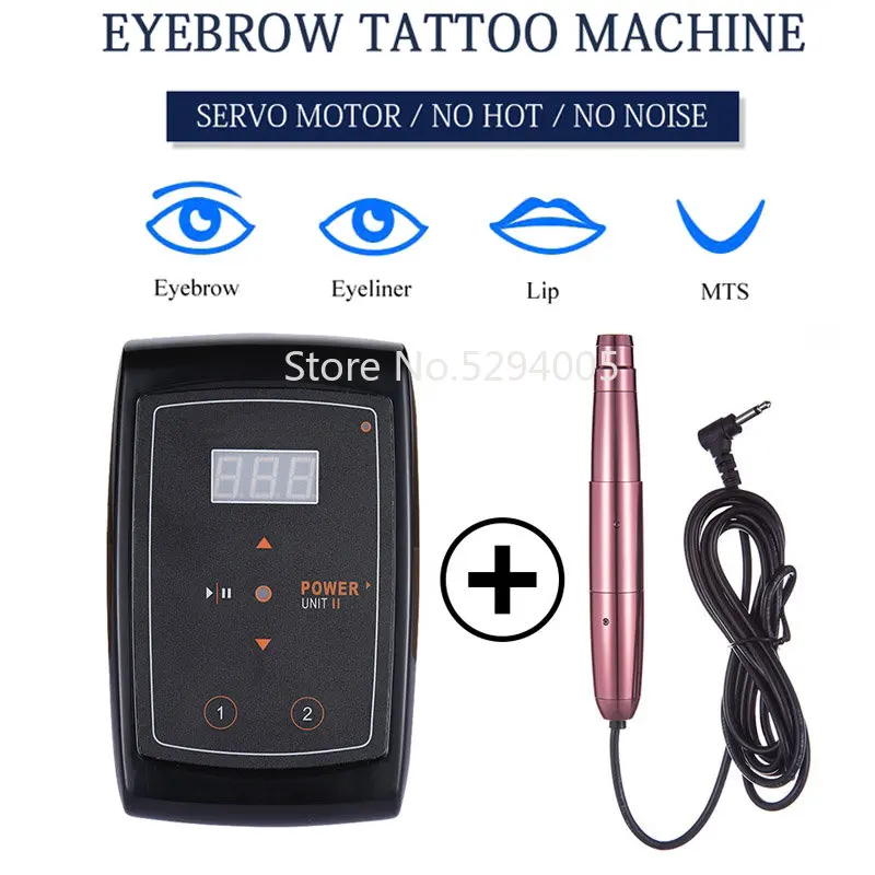 

15000R/min Dermograph Eyebrow Tattoo Machine Permanent Makeup Machine Kit Microblading Tattoo Gun Eyebrow Lip Easy Click Machine