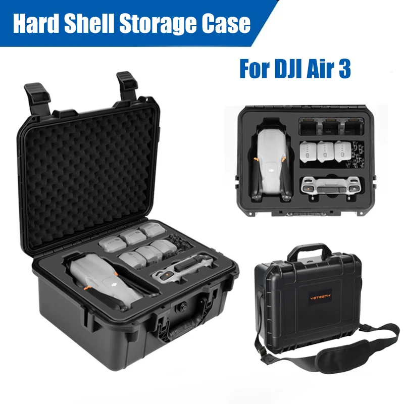 Storage Case For DJI AIR 3 Water-proof Explosion-proof Portable Hard Shell Bag Carrying Case Handbag Drone Bag Accessories drone accessories,drone storage bag,dji case,drone case,handbag case,camera carrying case