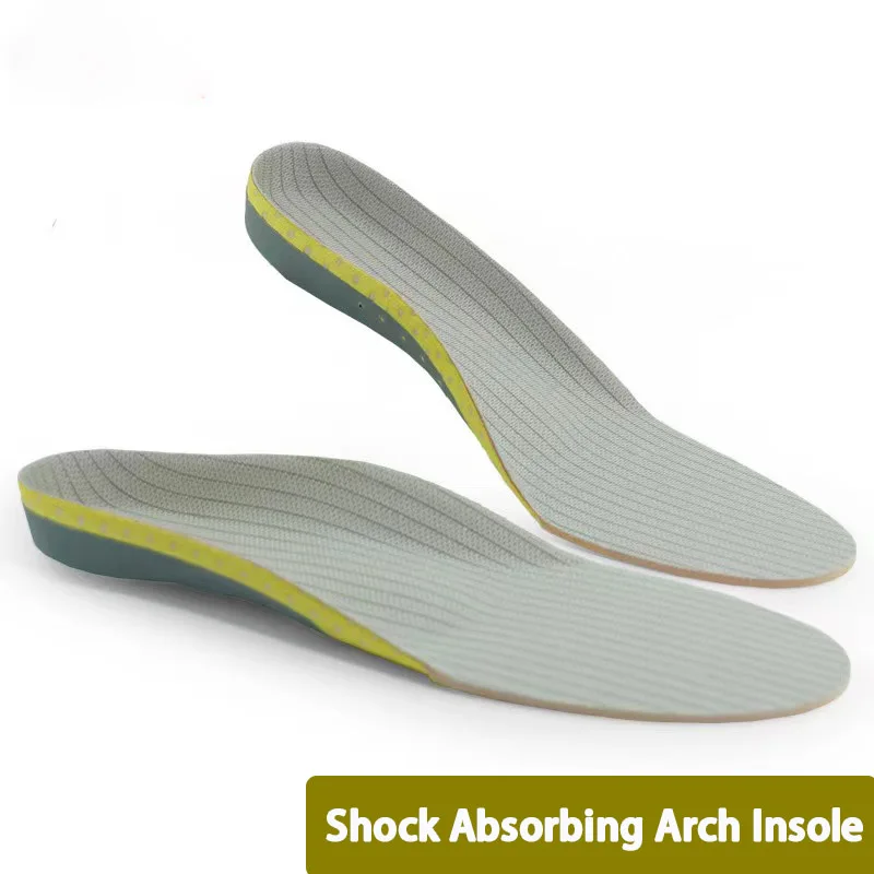 Sports shock absorption full pad unisex casual running breathable flat foot arch support insole to correct foot problems