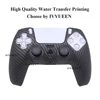 coque ps5 en Silicone à impression par transfert d'eau pour manette de jeu PlayStation 5 PS5