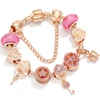BAOPON-Bracelets à breloques coeur d'amour pour femme, perles Marano bricolage, bracelet fin, bijoux de mariage pour femme, amoureux, 2024