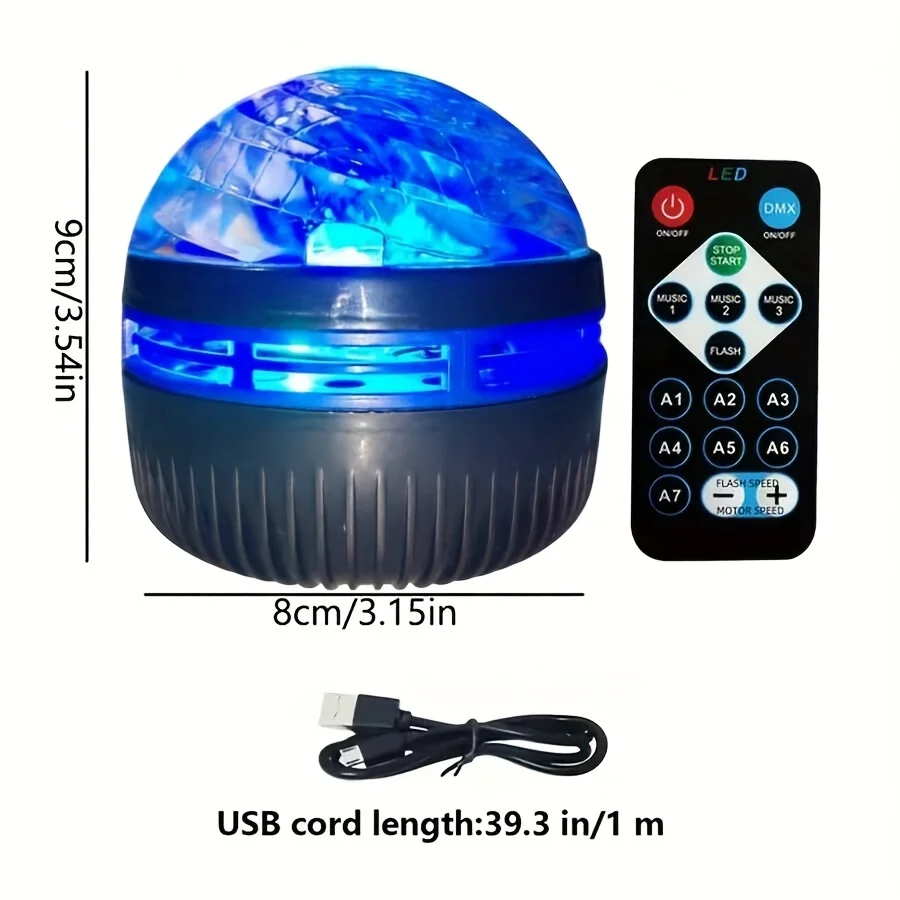 5V 스타 갤럭시 프로젝터 야간 조명 크리스마스 장 컬러풀 디스플레이 게임룸 USB 분위기 조명 침실 파티용