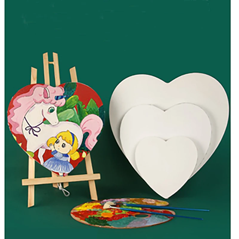 Art supplies heart