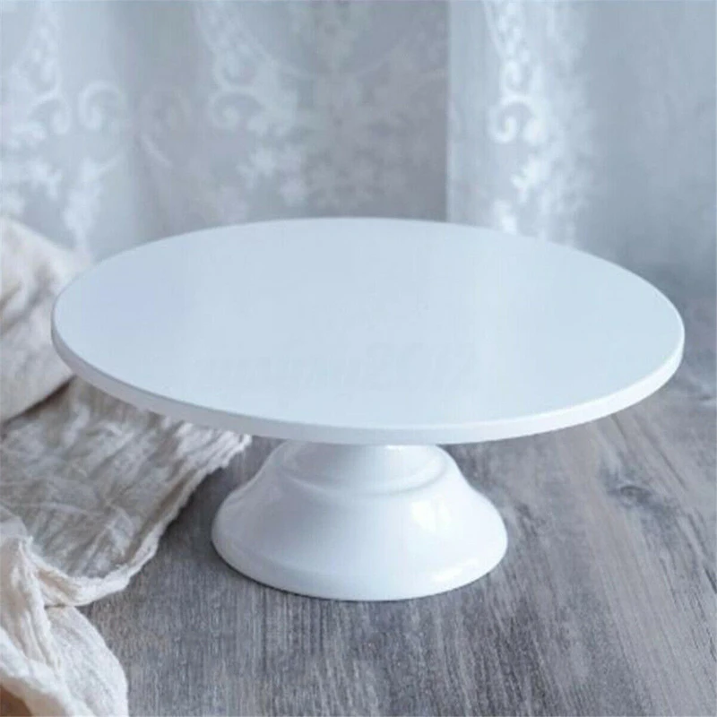 

12 Inch Iron Round Cake Stand Pedestal Dessert Wedding Party Decoration Holder Cupcake Candy Display Rack Bakeware 4 Color