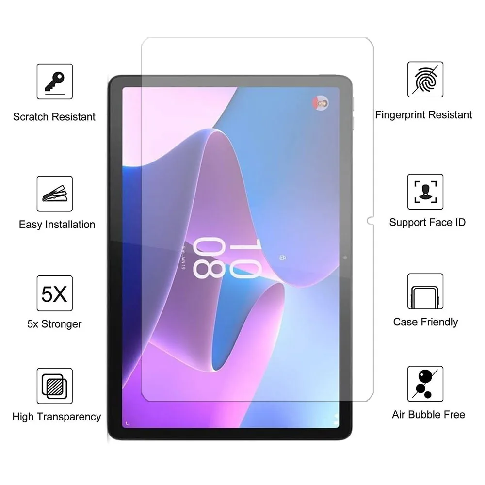 3PCS for Lenovo Xiaoxin Pad 2022 10.6'' TB-128FU Tempered Glass screen protector protective tablet film — view 2