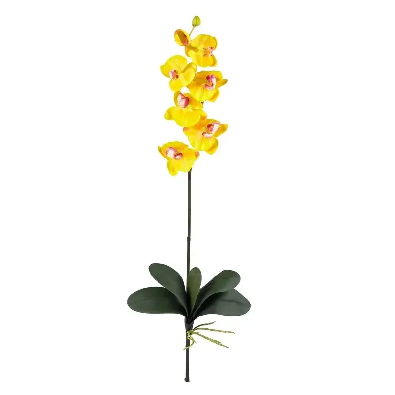 

Phalaenopsis Stem Artificial Flowers (Set of 6), Yellow