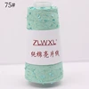  Блэк пряжа 50g 400M 3mm Sequin cotton yarn DIY Knitted decoration Hand crochet KNITTING YARN 5