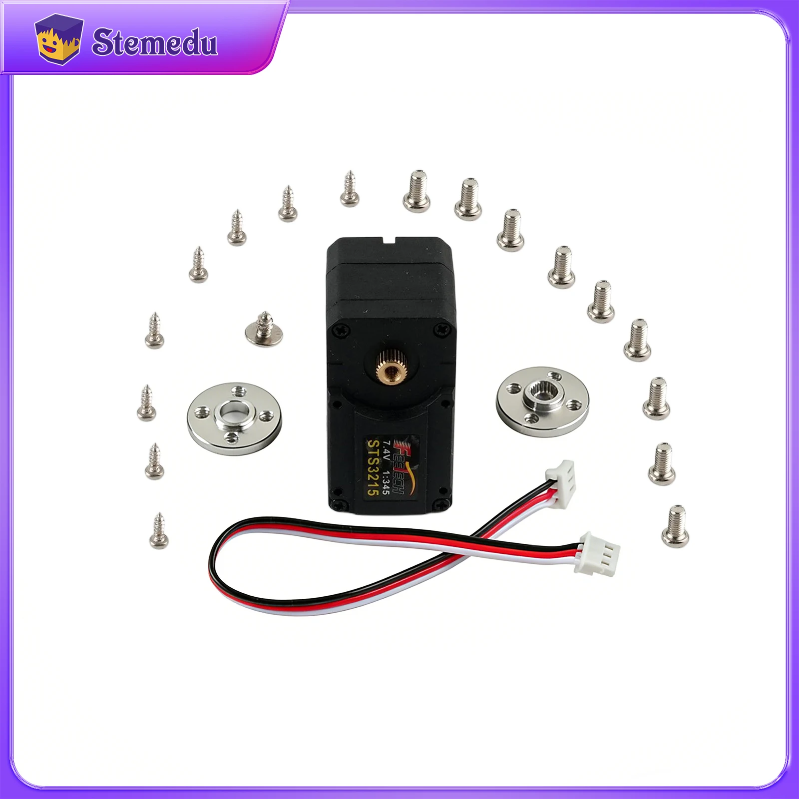 Feetech STS3215 19KG Dual Axis TTL String 360° Serial Bus Servo ST-3215 ...