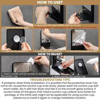 TAILI Shower Mirror Fogless for Shaving with Razor Holder, Fog Free Mirror Shower Suction Rust-Proof Removable Bathroom Mirror - Image 6