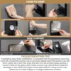 TAILI Acrylic Anti Fog Mirror With Holder Suction Cup Shower Shave Mirrors Fogless Bathroom Mirrors Washroom 5