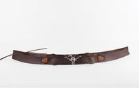 Cowhead women cowboy hats band belts Handmade customization pu leather belt band for cowboy hat men decorate 2