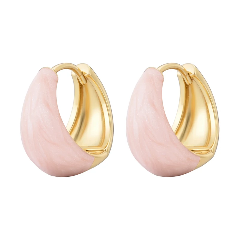 Boucles d'oreilles circulaires en acier inoxydable