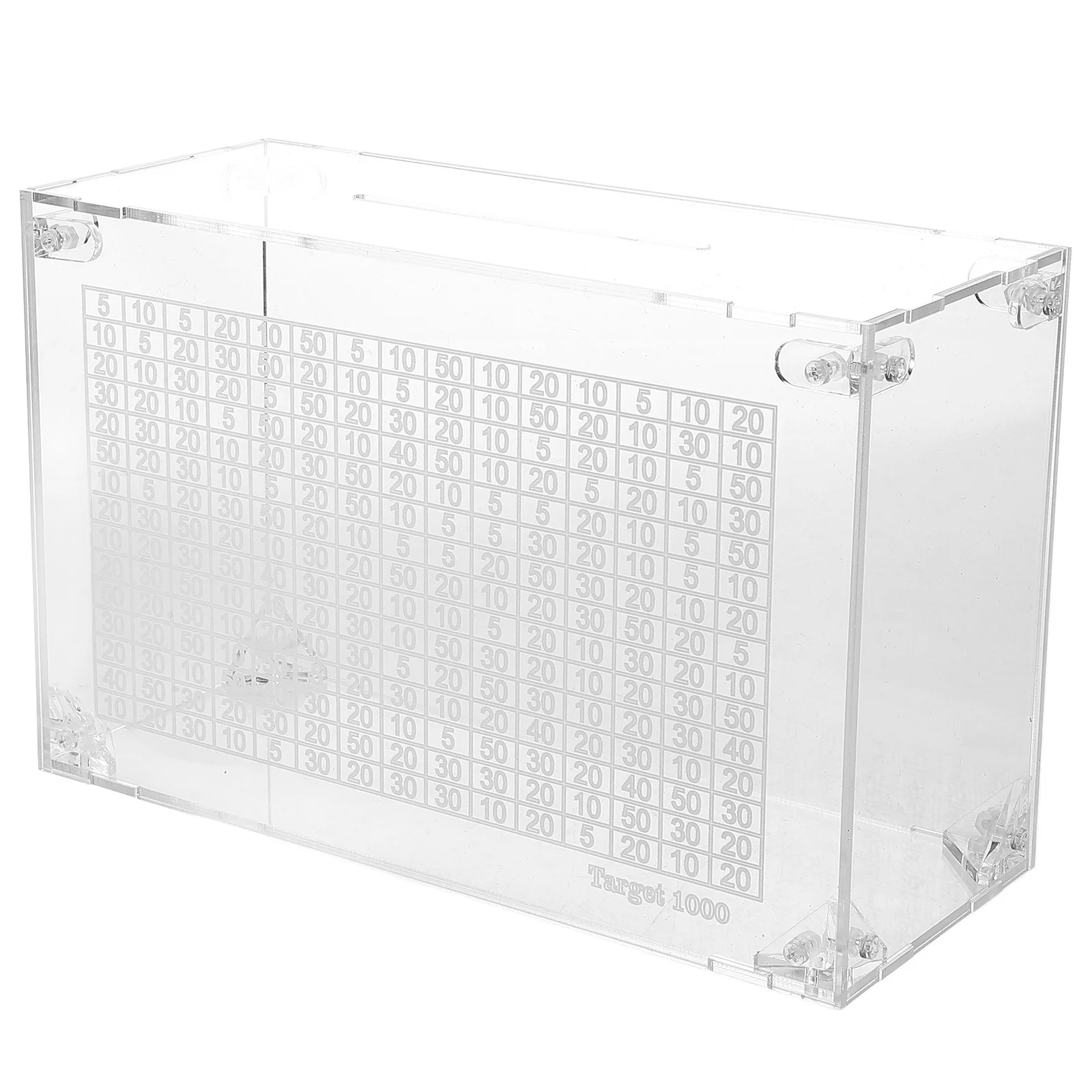 Transparent Piggy Bank for Adults Cash Vault Cashbox Banks Money Saving Acrylic 2