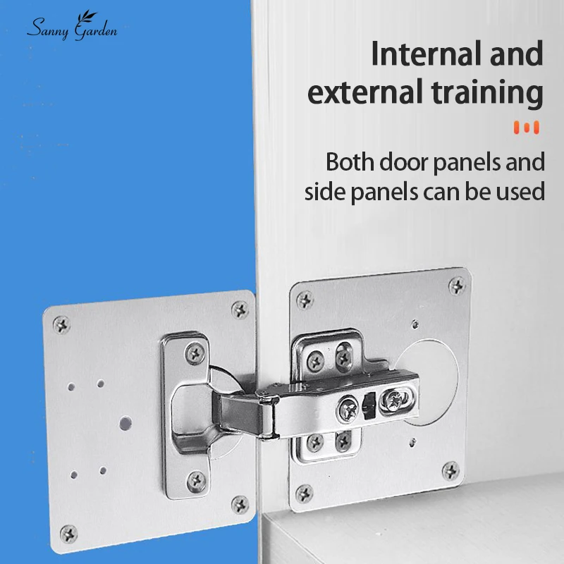 Hinge Repair Plates Door Hinge Repair Plate for Kitchen Cabinets Stainless Steel Cupboard Drawer Window Furniture Hinges Repair Kit Fittings