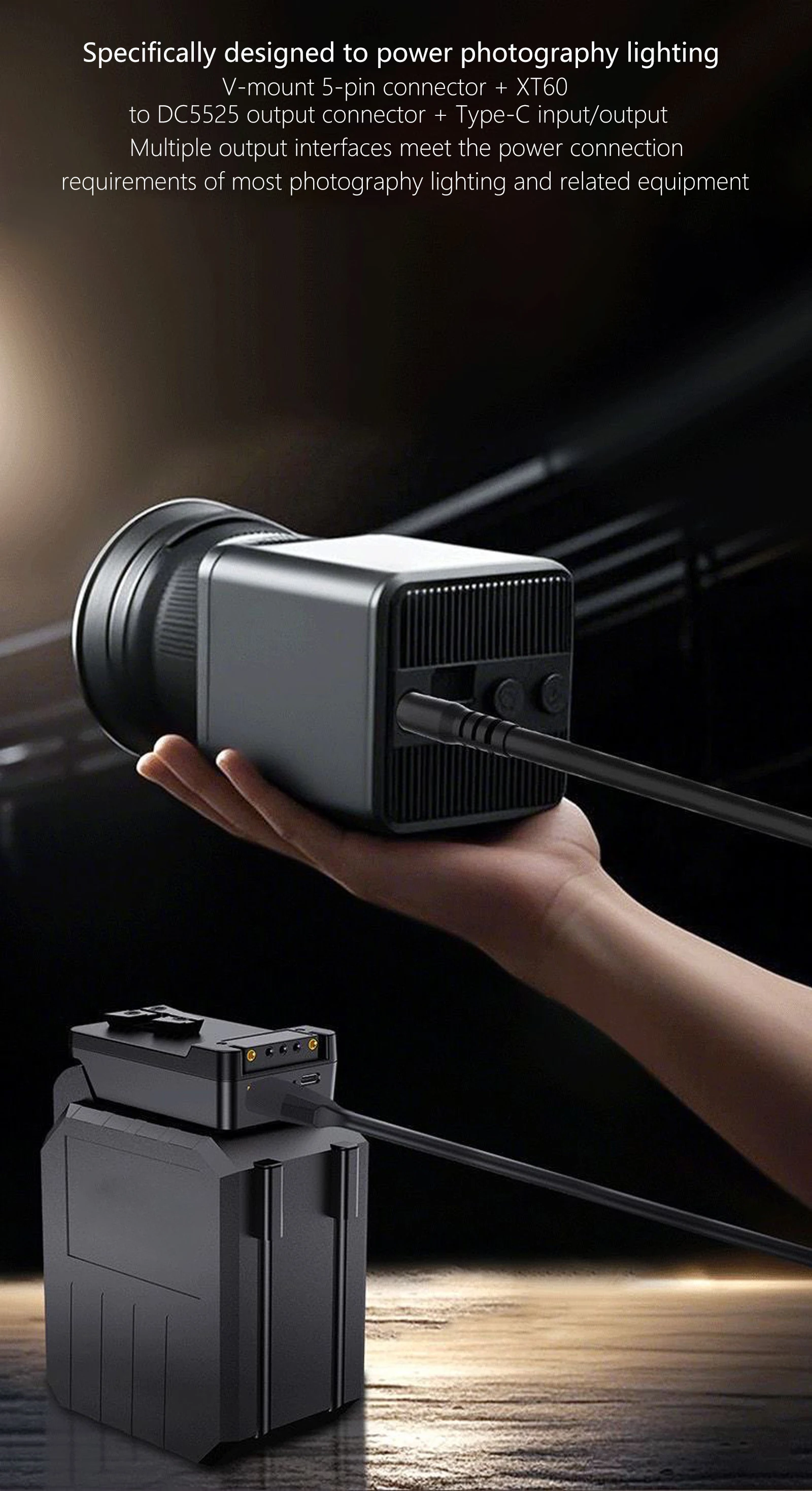 Makita 18V 배터리용 V 마운트 배터리 플레이트 변환기 견고한 다목적 PD100W 조명용 빠른 충전 효율
