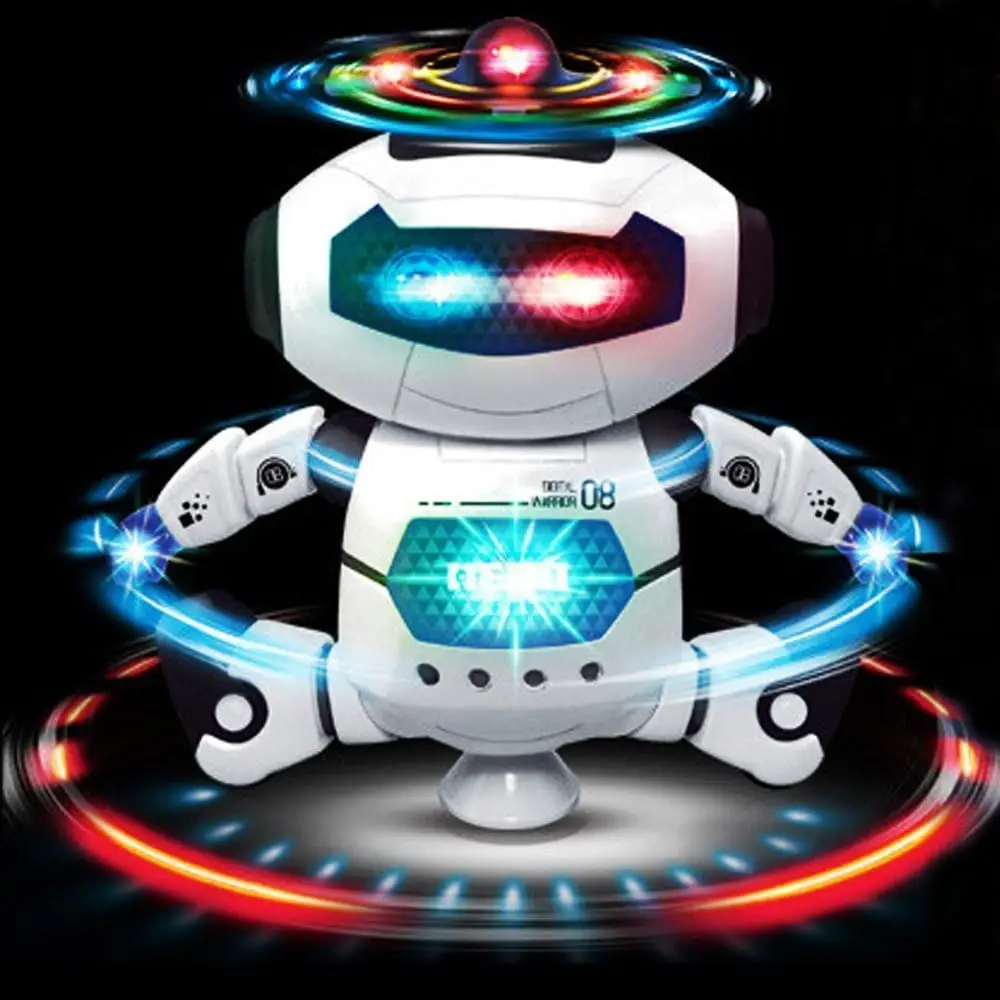 Kids Dancing Robot Toy With Music LED Ligh Electronic Space Walking Rotating Robot Fun Toy For Toddlers Boys Girls Birthday Gift 6