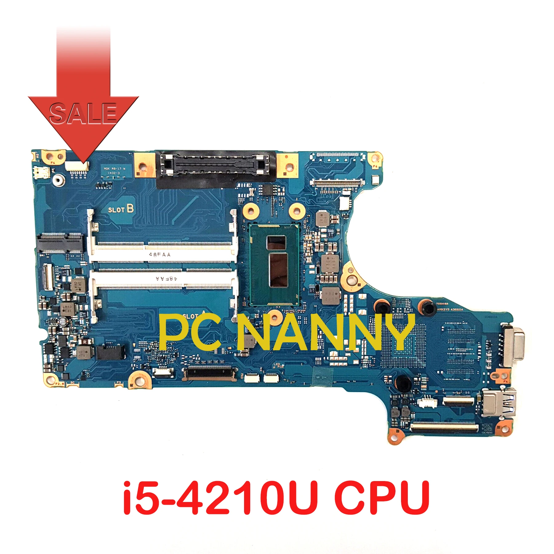 

PCNANNY for Toshiba Tecra Z40 Z40-A Laptop Motherboard Intel i5-4210U FAMXSY5 A3660A