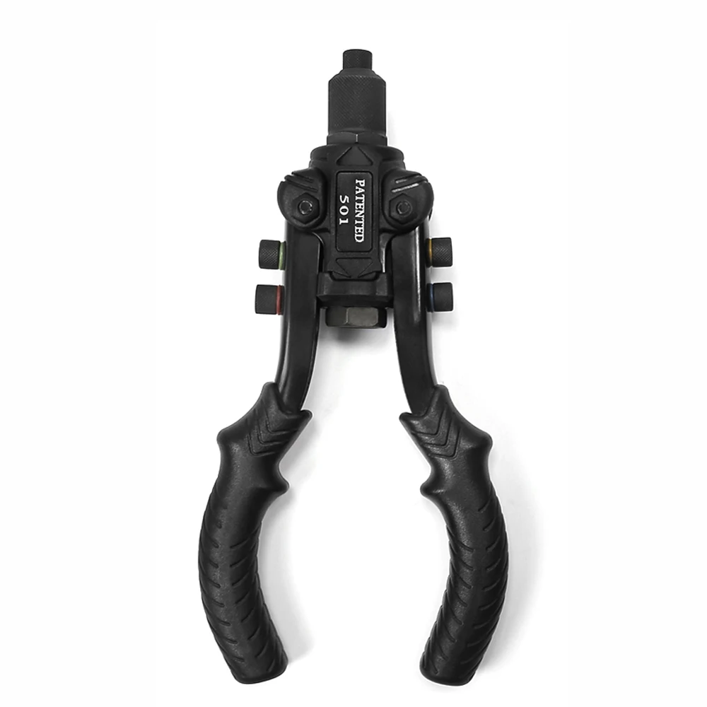 Allsome 3 in 1 Manual Ram Gun Riveting Nut Gun Riveter Reaming Powerful M3-M10 Nut Kit Multi Reaming