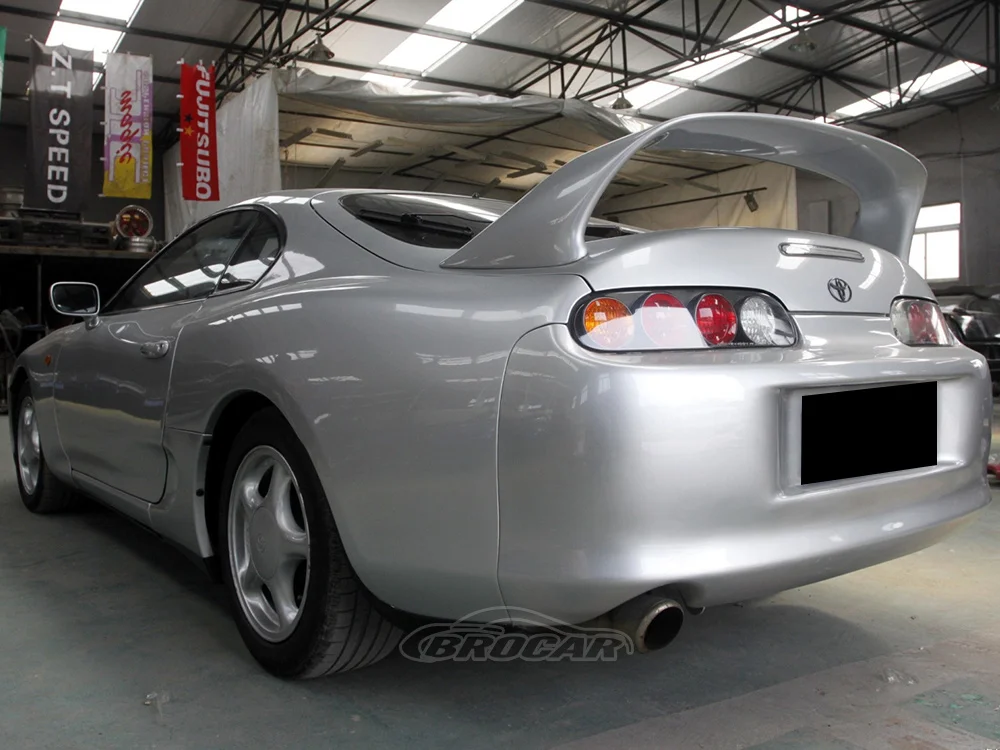 Gasveer Voor Toyota Voor SUPRA Voor JZA80 1993-2002 Achterklep Lift Ondersteunt Shock Gasveren Demper Absorbers 640mm Achterklep (Kleur : Silver carbon fiber