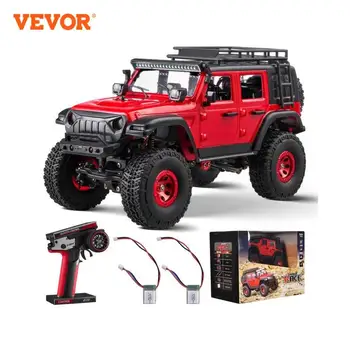 VEVOR Fast RC Cars 3km/h 1/24 Off Road All Terrain 4WD with Full Lighting Remote Control Racing Truck for Adults and Kids Toys 1