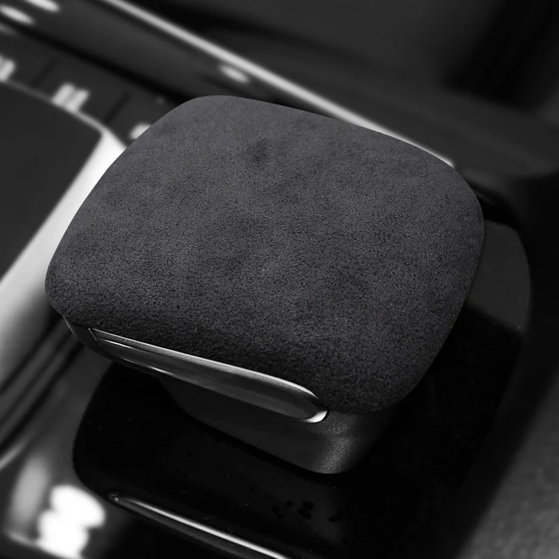 Black Alcantara Leva Del Cambio Cambio Stick Shift Cover Guaina Adhmorsa Shell Per Mercedes Benz Glb Series 2020 2021 2022