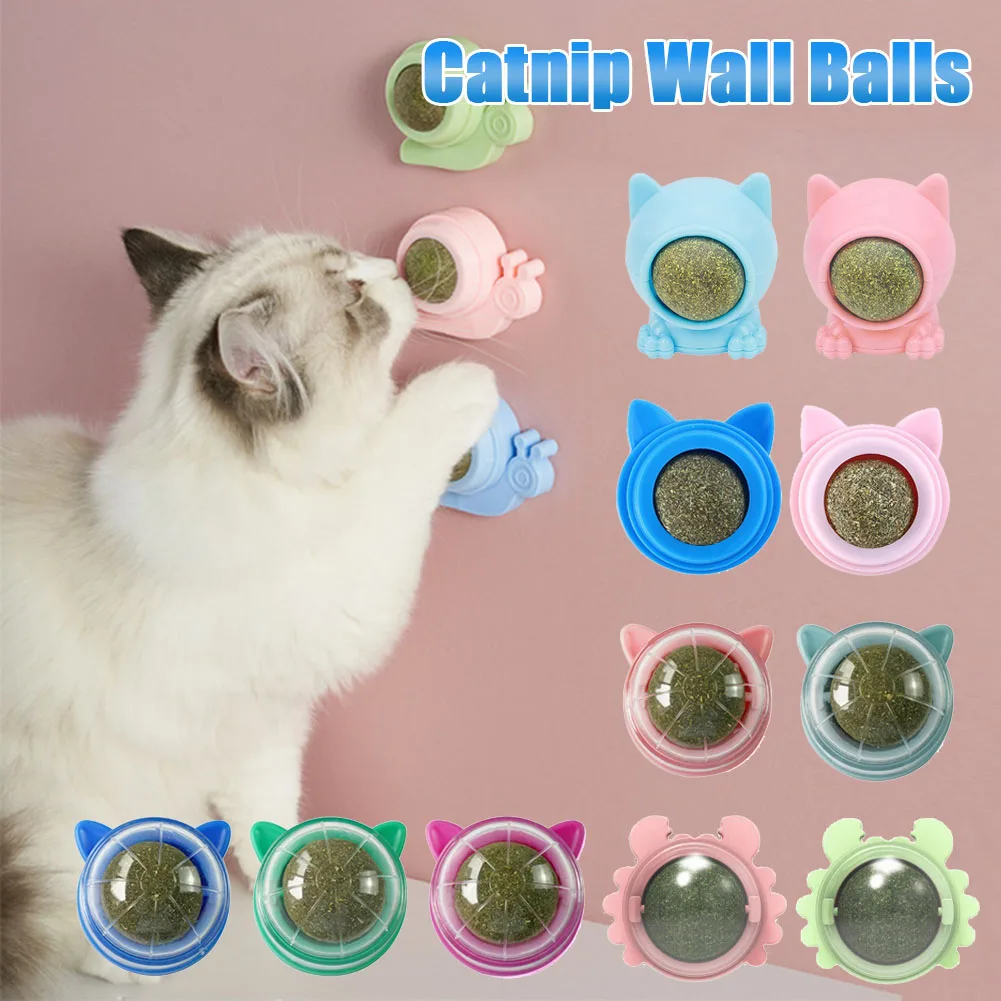 Pet Stuff Healthy Cat Catnip Toys Ball Cat Candy Licking Snacks Catnip