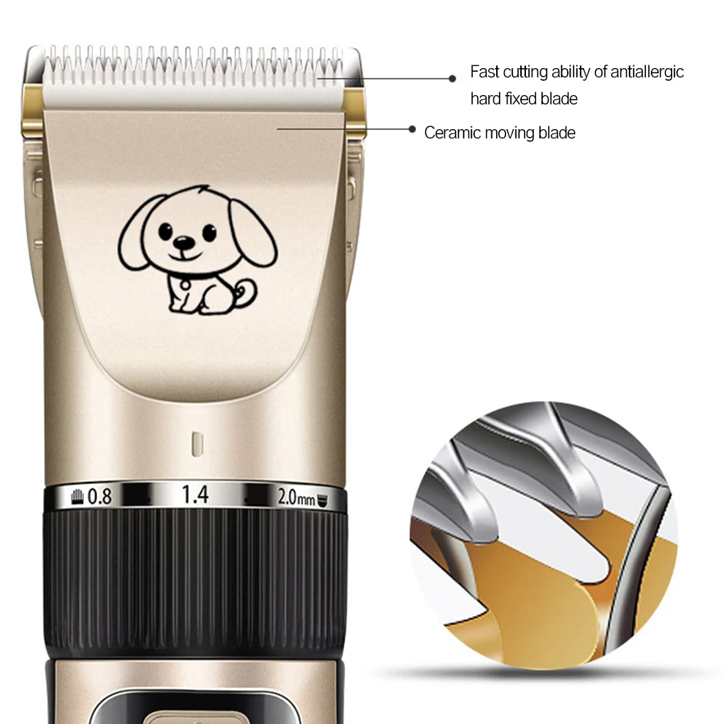 Electronic Pet Shave Clipper Hair Trimmer Set 5 Modes Rechargeable Pet Styling Beauty Supplies 6