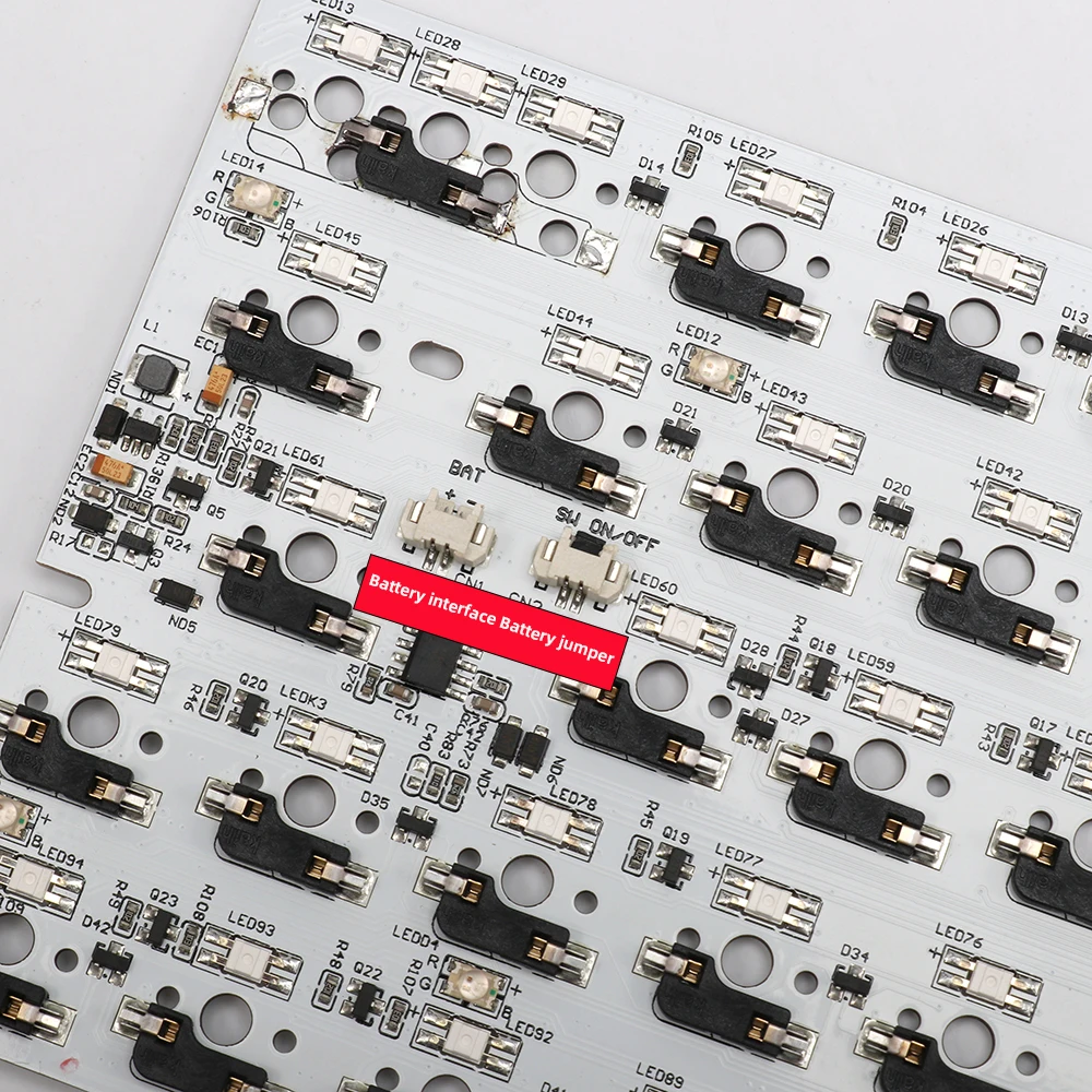 Teclado Mecânico Personalizado sem Fio Bluetooth Teclado Hot Swappable tipo c Programa Rgb 60 Bg64n Gh60 Pcb 2.4g 64 - Imagem 3