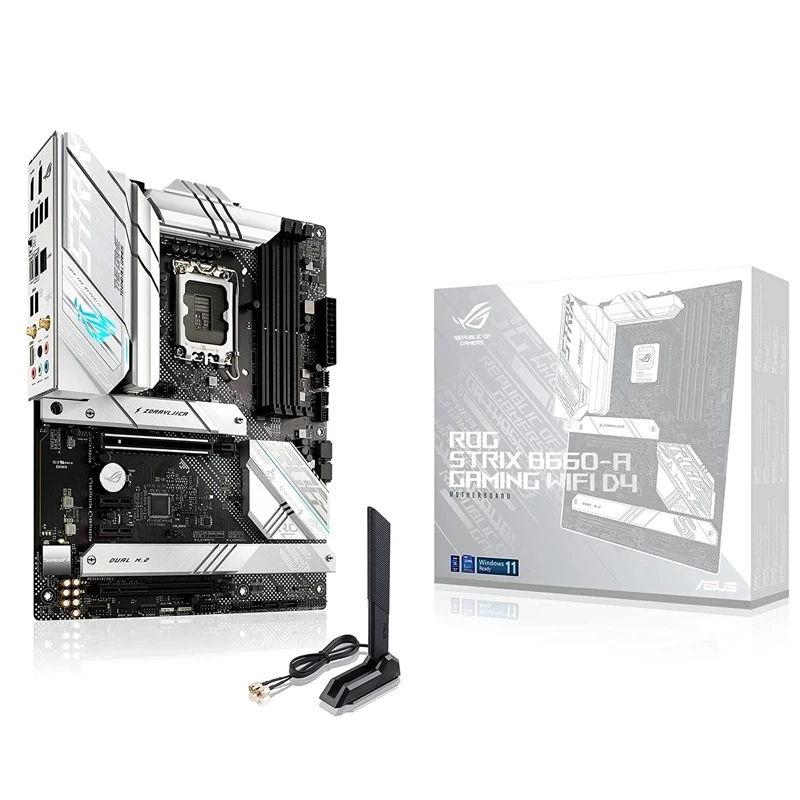 Nuovo Per Asus Rog Strix B660-A Gaming Wifi D4 Desktop Originale B660 Ddr4 Scheda Madre Lga 1700 Supporto 12400F 12400 I3 12100F