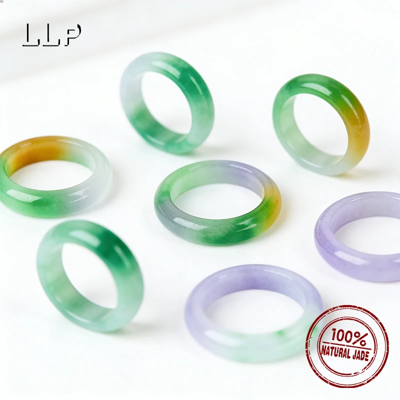 100 % echter natürlicher Jadeit-Ring mit treibender Blume, trendiger, bezaubernder Damen-Jade-Schmuck, tolles Festival-Geschenk – Detail 5