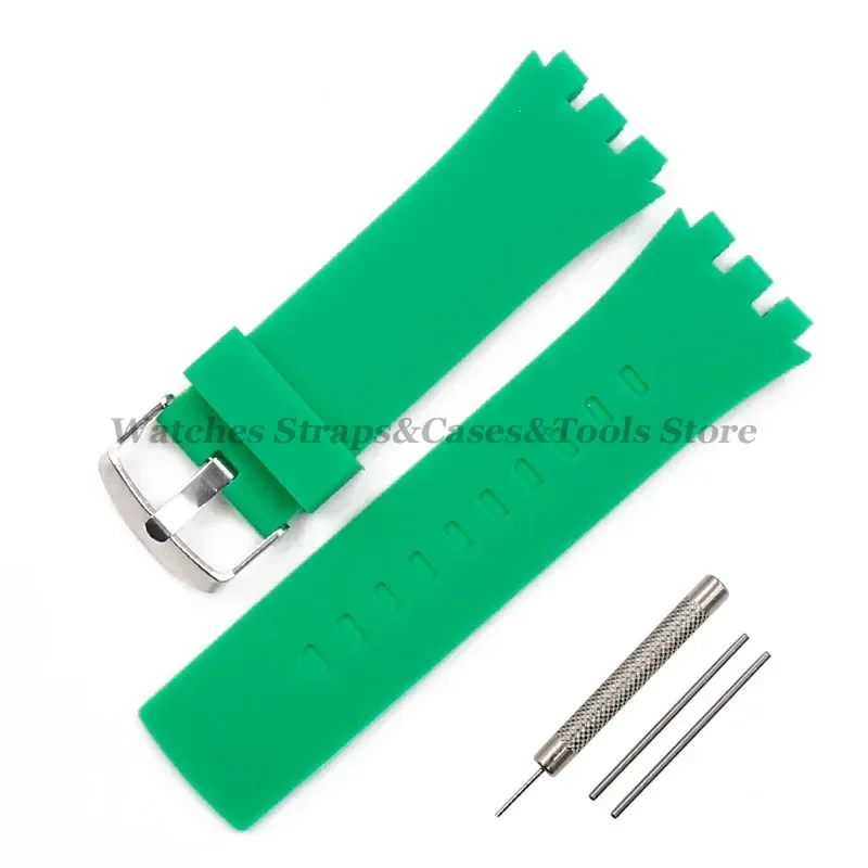 Durable Silicone Sports Watch Strap - 22mm Rubber Band